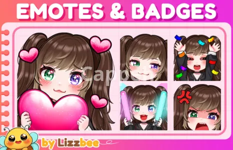 I will create express, high quality twitch emotes, discord emoji, kick, and sub badges