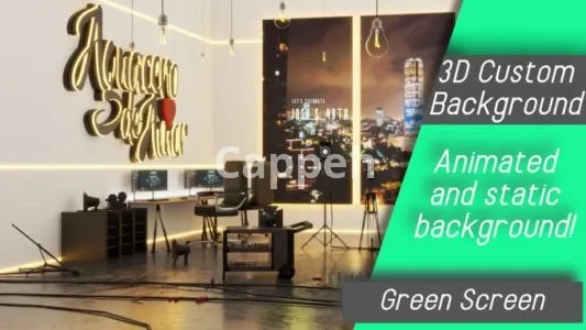 I will create a background for your stream green screen
