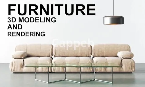 I will create your furniture, bed, sofa, chair, armchair in 3d and render it