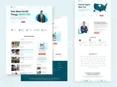 I will design a landing or homepage in figma