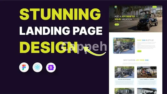 I will design a creative and unique landing page in figma