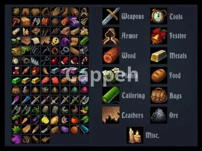 I will hand paint skill and item icons for your game