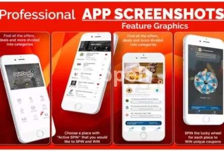 I will design 3d panoramic app screenshots, app store, play store