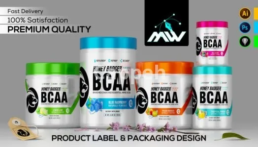 I will design a premium supplement product label packaging