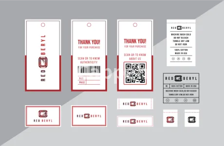 I will design clothing tag hang tag clothing label