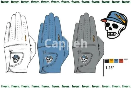 I will design catalog mockups and manufacture golf gloves