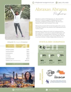 I will design media kit, ugc, rate card for influencer