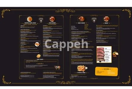 I will design your classy menu in 24hrs