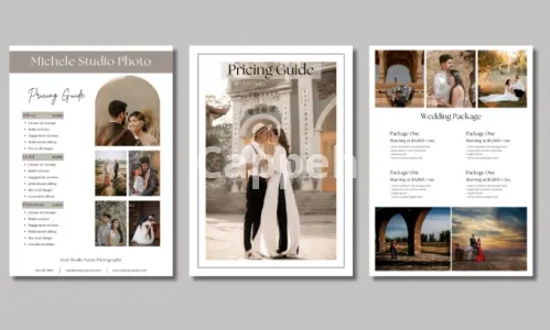 I will design price list, pricing guide, photography, etc