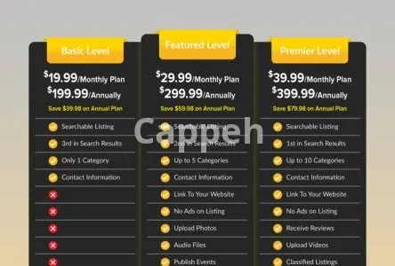 I will design PSD pricing table and comparison chart professionally