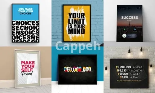 I will design motivational canvas wall art for you