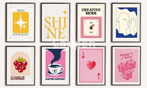 I will design trendy wall art or poster for etsy shop or home