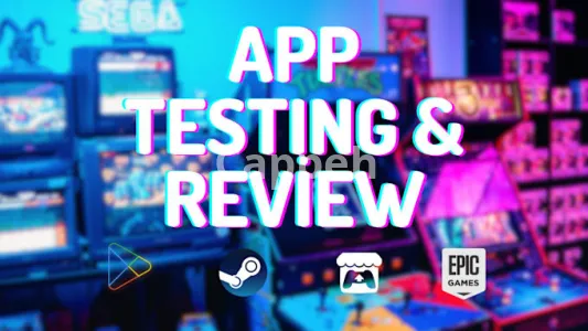 I will test and review your app on PC,steam,epic games,play store