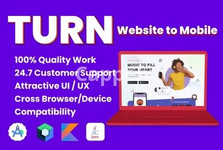 I will turn your website to a mobile app