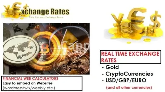 I will create cryptocurrency exchange rate calculator for wordpress