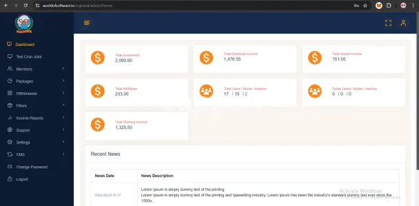 I will create MLM software and MLM website with blockchain