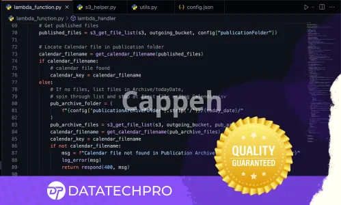 I will create AWS lambda function in python