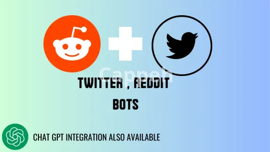 I will create reddit, twitter bot with chat gpt integrated