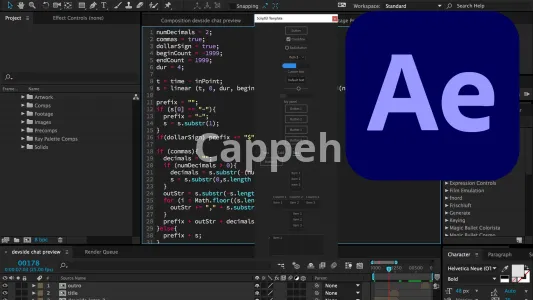 I will write a script or expressions for after effects