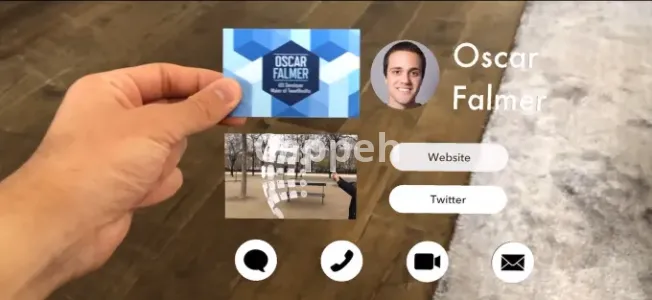 I will develop an ar business card