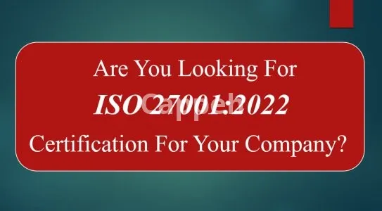 I will provide iso 27001 2022 certification for your company