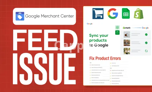 I will fixed your google merchant center feed and product error