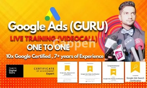 I will teach you google ads on video call one on one
