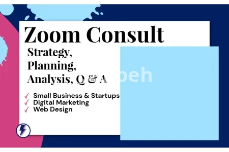 I will business consultation with 45 minute zoom call