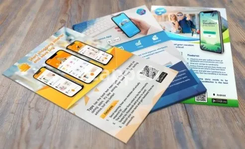 I will design promotional material like flyer, poster and banner for your mobile app