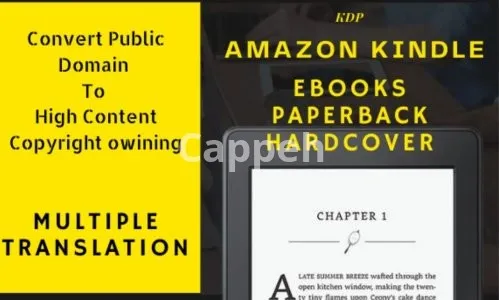 I will convert public domain book to high content book copyright free