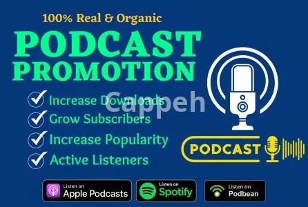 I will do promote your podcasts and help increase downloads