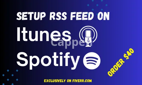 I will setup podcast on itunes,spotify,google podcasts