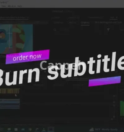 I will burn or embed subtitles or captions with adobe premiere pro