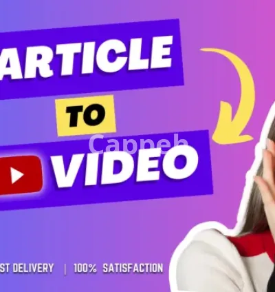 I will convert article or text to video with premium voice over