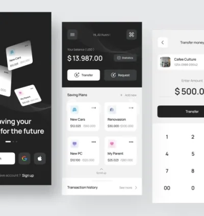 I will animate your mobile, website and dashboard ui design