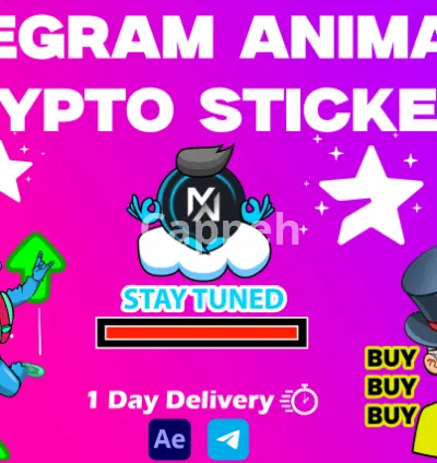 I will create telegram animated stickers for your crypto project