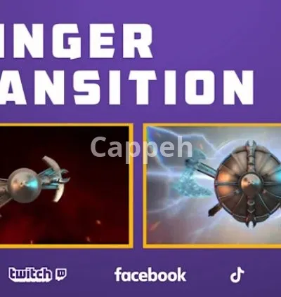 I will create stinger transition for kick twitch youtube gaming