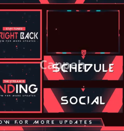 I will design awesome animated twitch overlays,alerts,screens and more