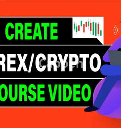 I will create a full elearning forex video, cryptocurrency course video