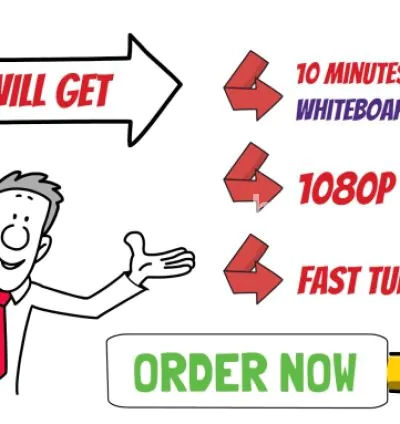 I will create 10 minutes of whiteboard animation for 20 dollars