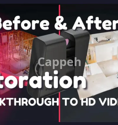 I will produce a restoration video from your matterport before and after scans