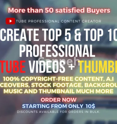 I will create top 5 or top 10 professional youtube videos