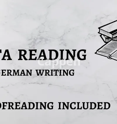 I will beta read your german writing and give you feedback