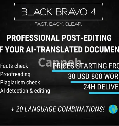 I will post edit your ai translated document in italian, spanish and 20 more