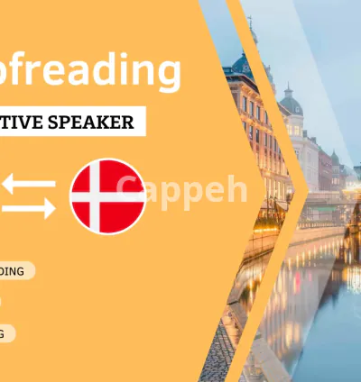 I will proofread any document from english to danish or vice versa