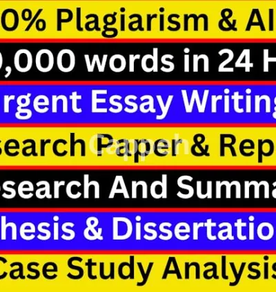 I will do urgent essay writing, research summary, case study, proposal