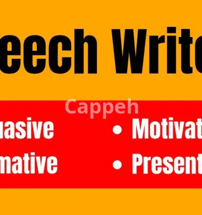 I will write a persuasive and informative speech and presentation for you