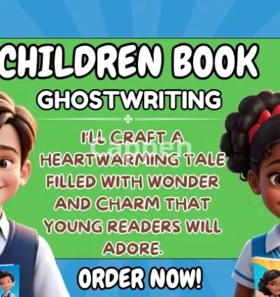 I will be children book writer, ghost write children story book, kids ebook writer