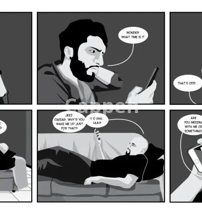 I will write a comic book script for you