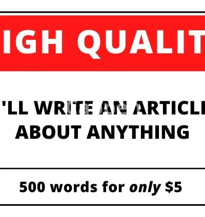 I will write 500 words about anything